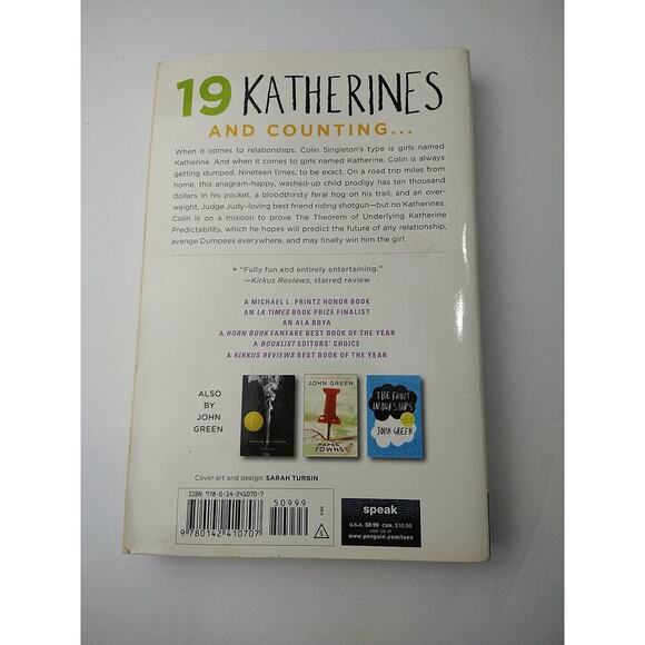 $ Abundance of Katherines by John Green (2006, Hardcover) - Picture 3 of 8